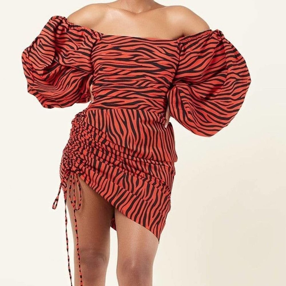 Grass-fields Nea Red Striped Dress 8